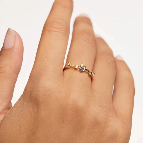 Silver Simple Style Ring