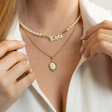 Letter Pearl Necklace