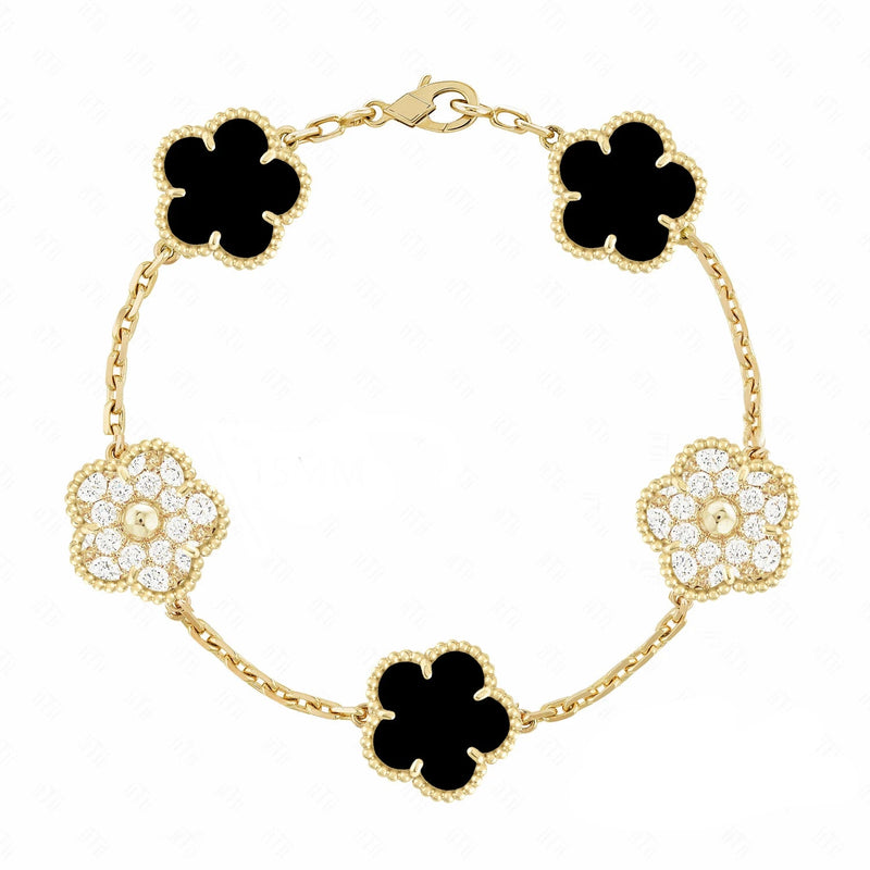 Five-Leaf Flower Bracelet