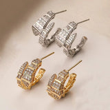 Zircon Snake Earring