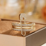 A Three-Ring Paper Clip Style Ring