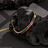 Colorful Zircon Tennis Bracelet