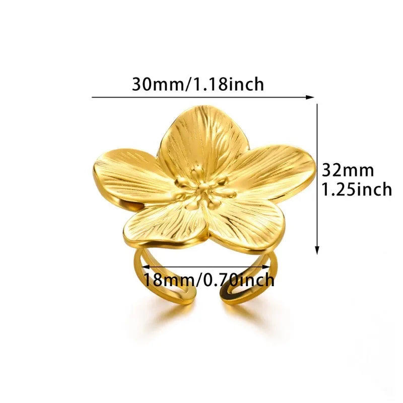Big Bloom Flower Ring