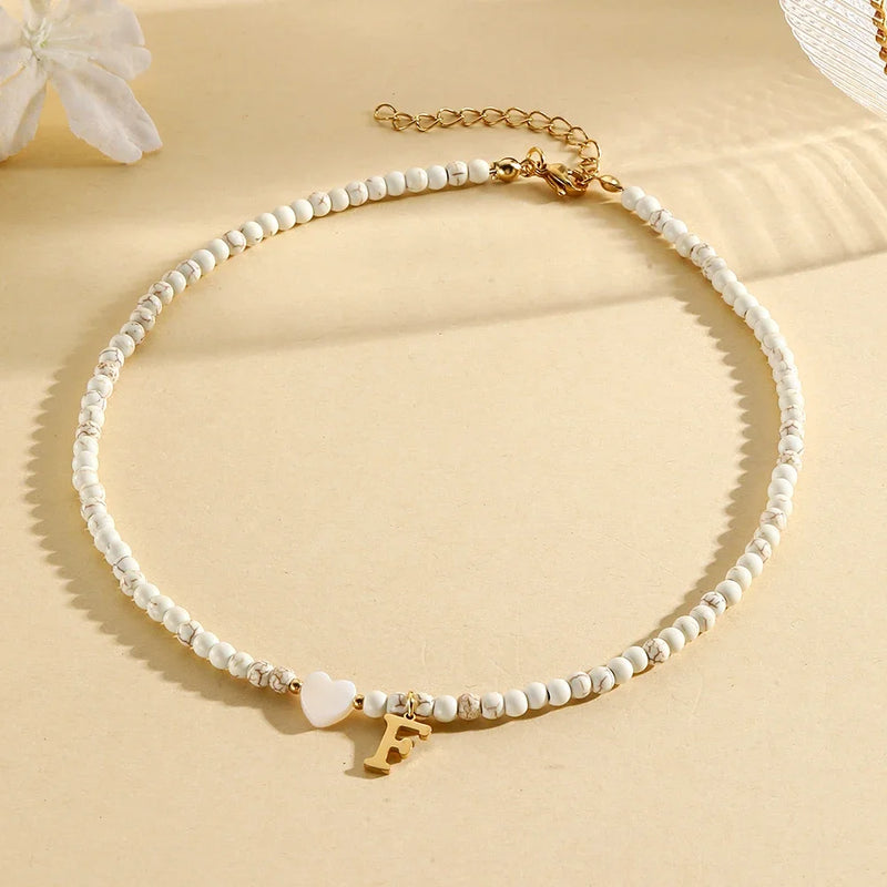 heart-shaped shell necklace