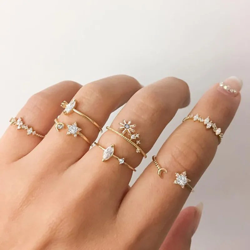 Boho Rings Set