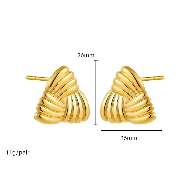 Texture Twist Knot Earring