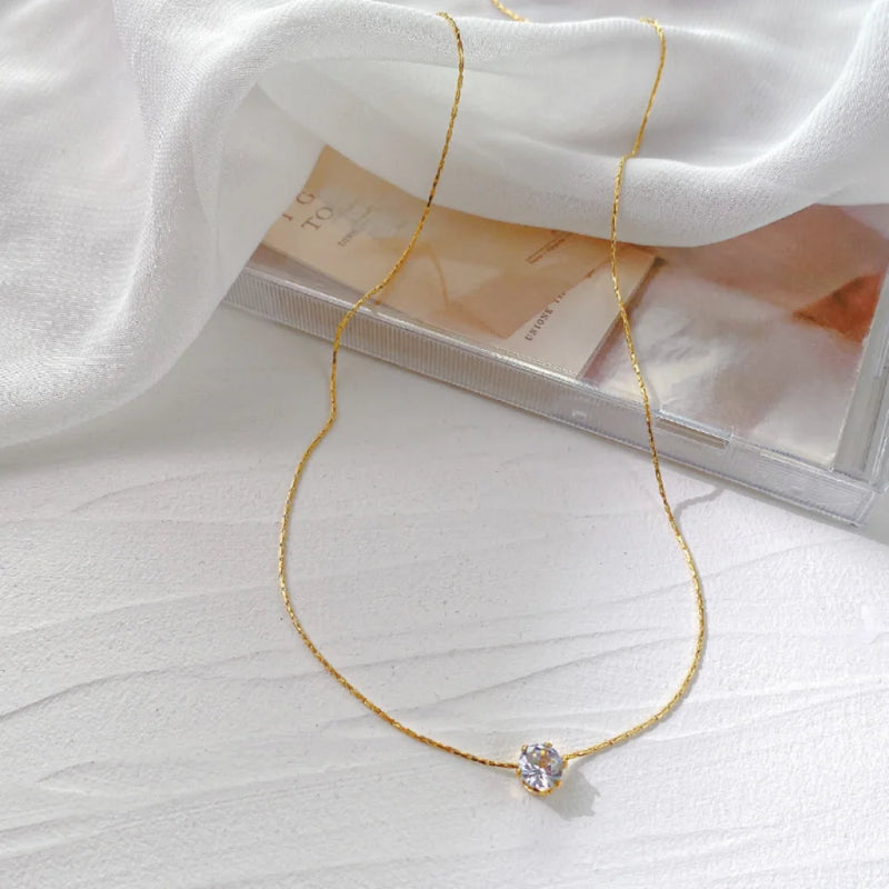 Zircon Stone Necklace