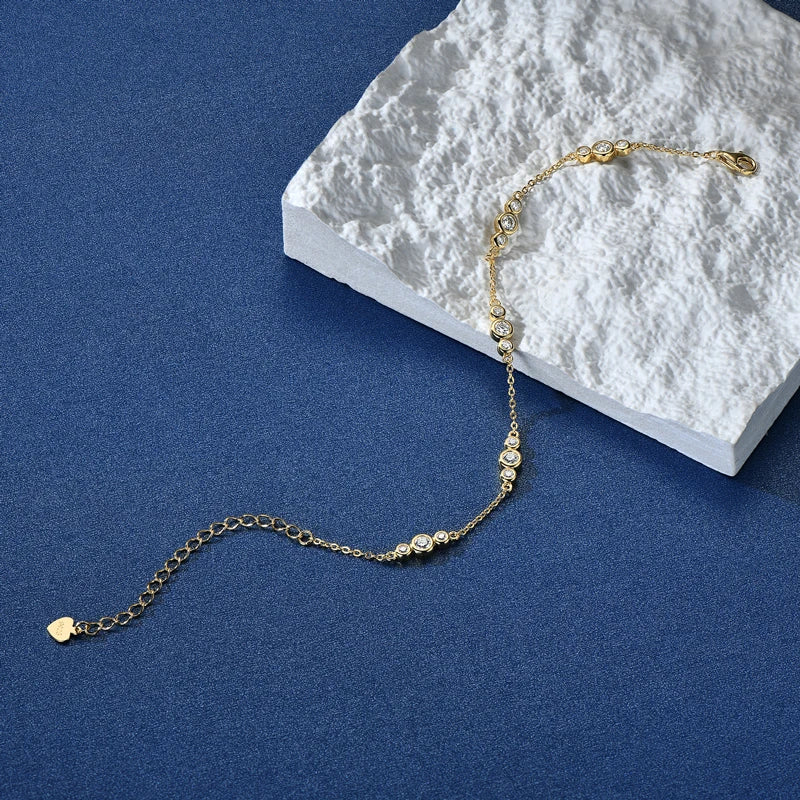 18k Gold 925 Silver Plated Bracelet