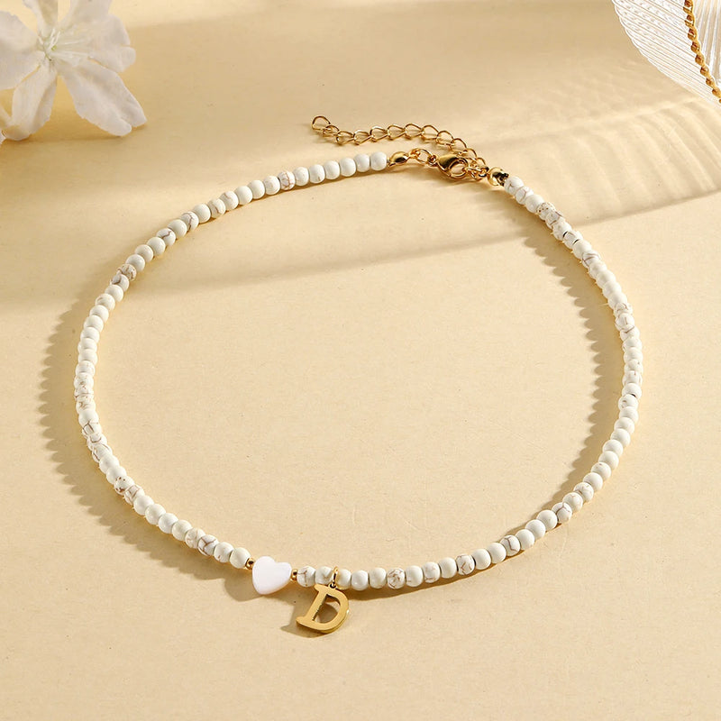 heart-shaped shell necklace