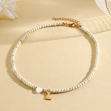 heart-shaped shell necklace