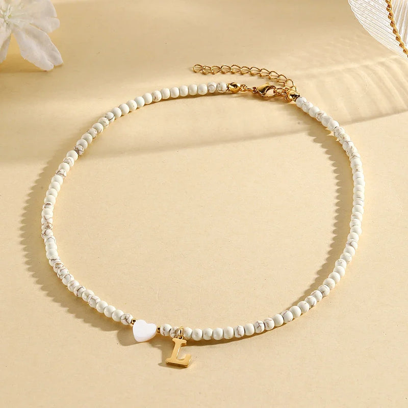heart-shaped shell necklace