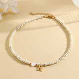 heart-shaped shell necklace