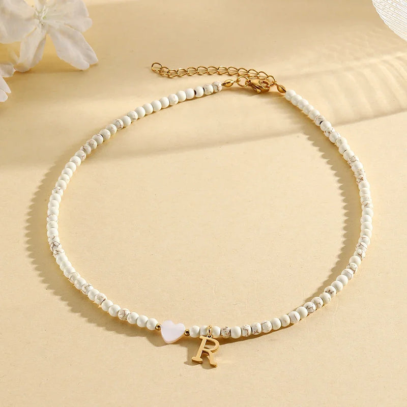 heart-shaped shell necklace
