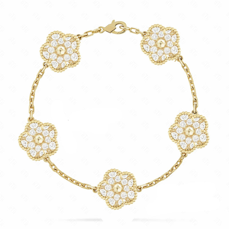 Five-Leaf Flower Bracelet