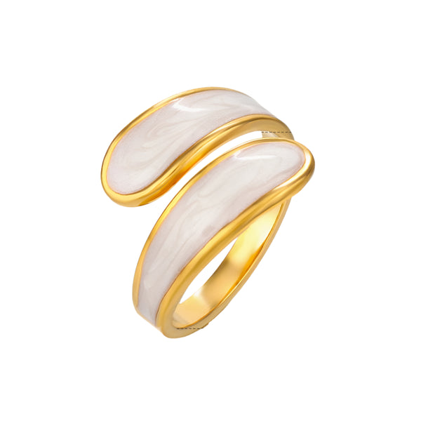 Vintage White Opened Ring