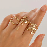 Eros Gold Ring Set