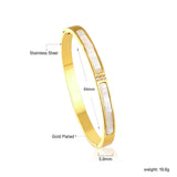Luxury White Shell Bangle