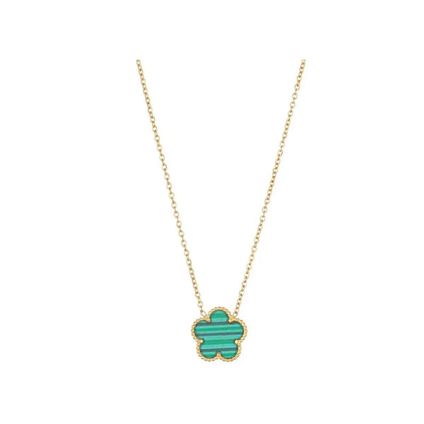 Clover 14K Gold Silver Plated Necklace