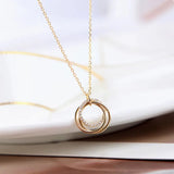 Circle Plated Necklac