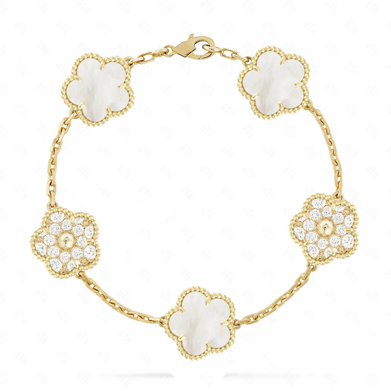 Five-Leaf Flower Bracelet