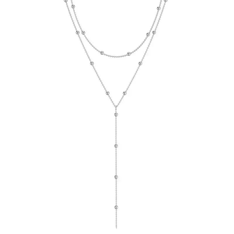 Gold Plated Lariat Necklace