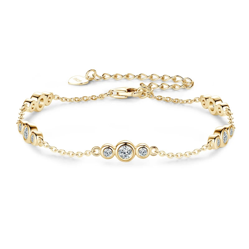 18k Gold 925 Silver Plated Bracelet