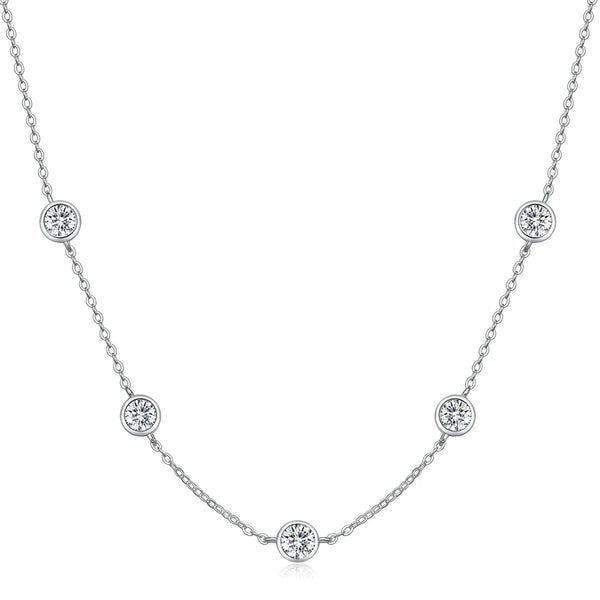 18k Gold Plated 925 Silver Diamond Choker Chain