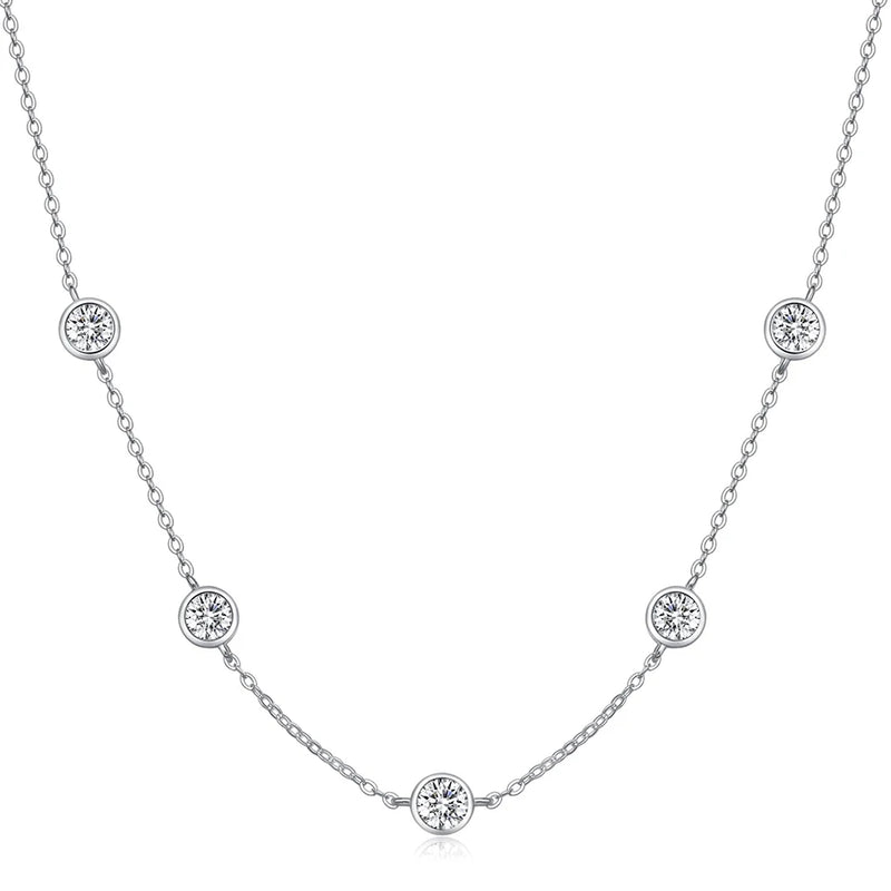 18k Gold Plated 925 Silver Diamond Choker Chain