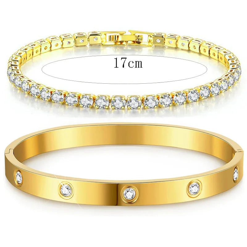 14K Gold Plated Friendship Bangle