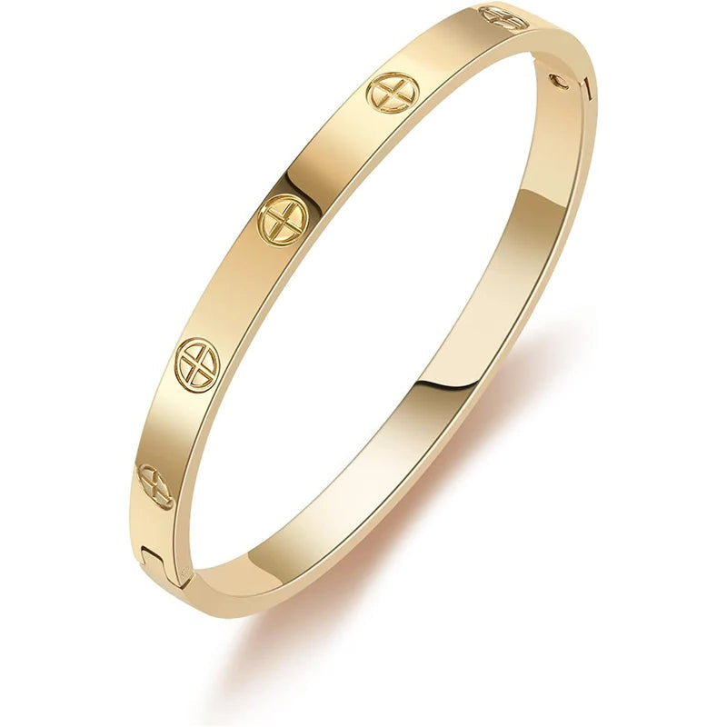 14K Gold Plated Friendship Bangle