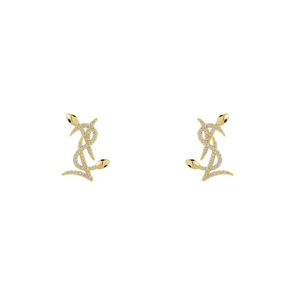 Crystal Letter Design  Earrings
