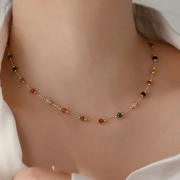Colorful Round Beads Necklace