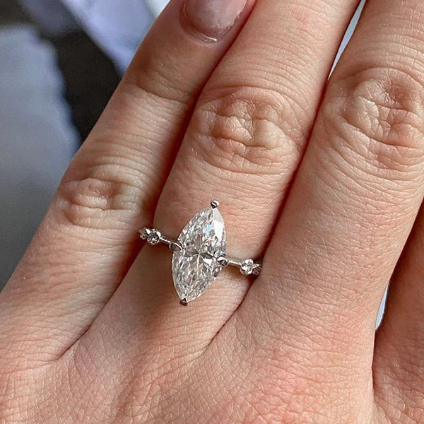Crystal Marquise Cubic Ring