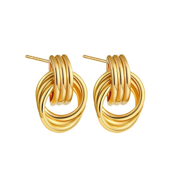 Gold Plated Geometric Earring