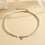 heart-shaped shell necklace