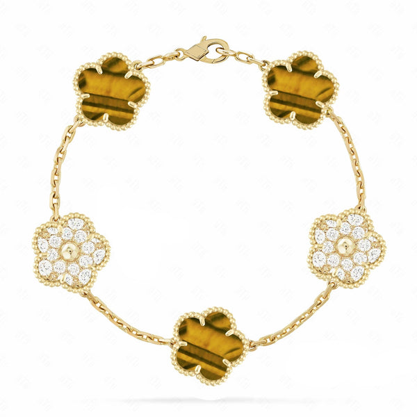 Five-Leaf Flower Bracelet
