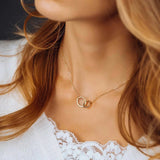 Double Ring Necklace