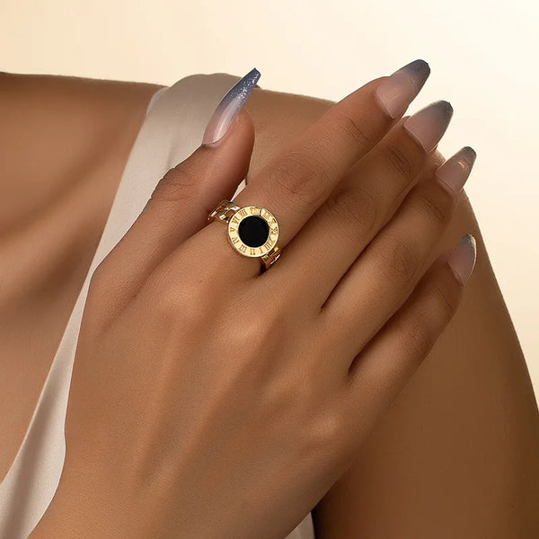 Classic Fashion Roman Digital Ring