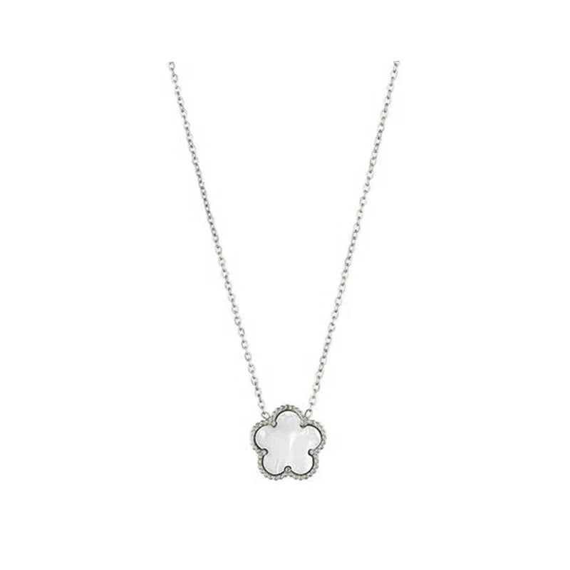 Clover 14K Gold Silver Plated Necklace