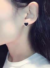 Engagement Heart Earrings