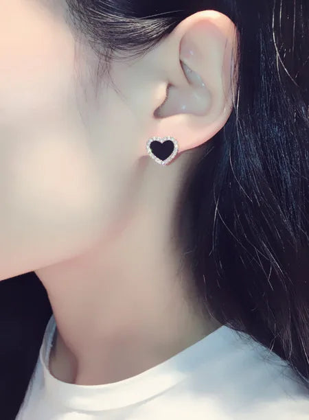 Engagement Heart Earrings