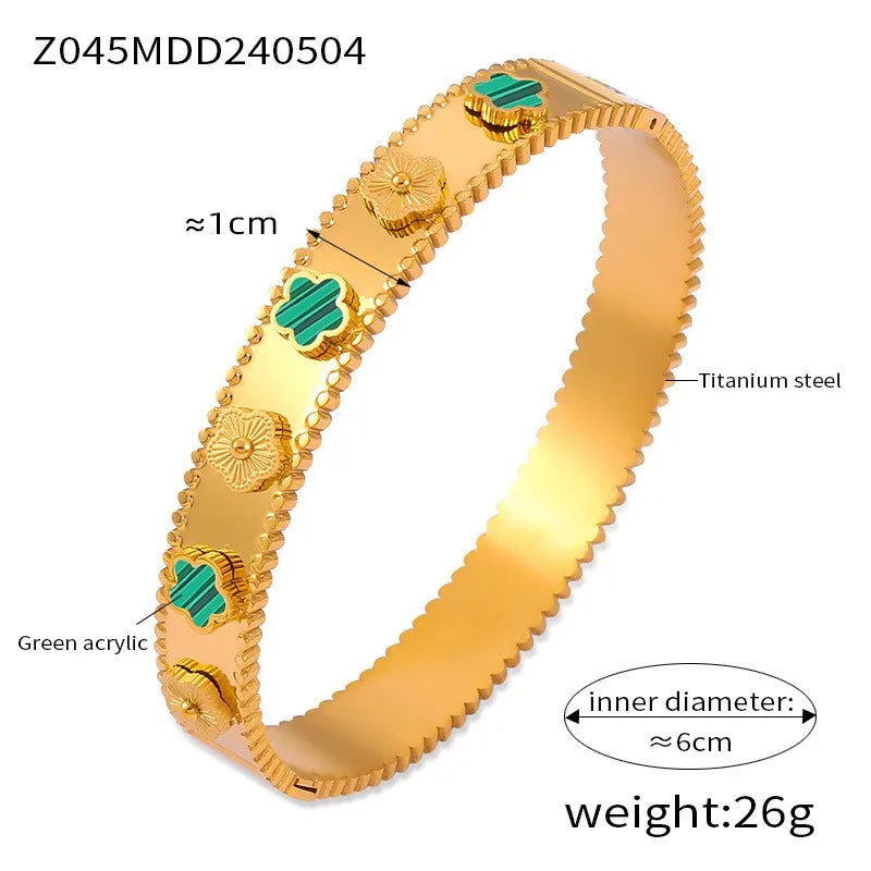 Gold Plated Luxury Round Bracelets