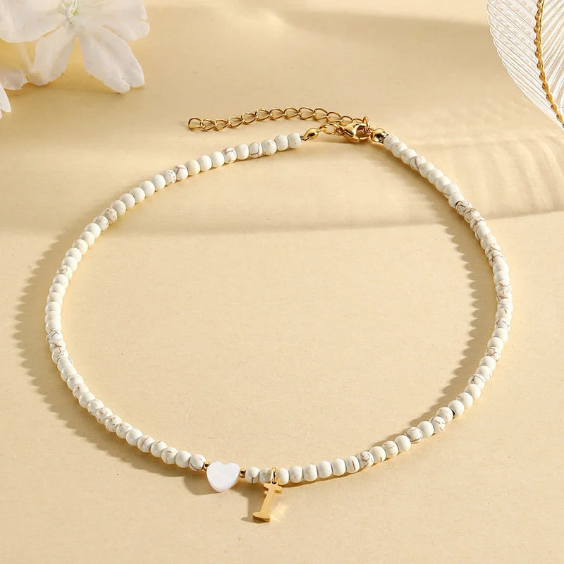 heart-shaped shell necklace