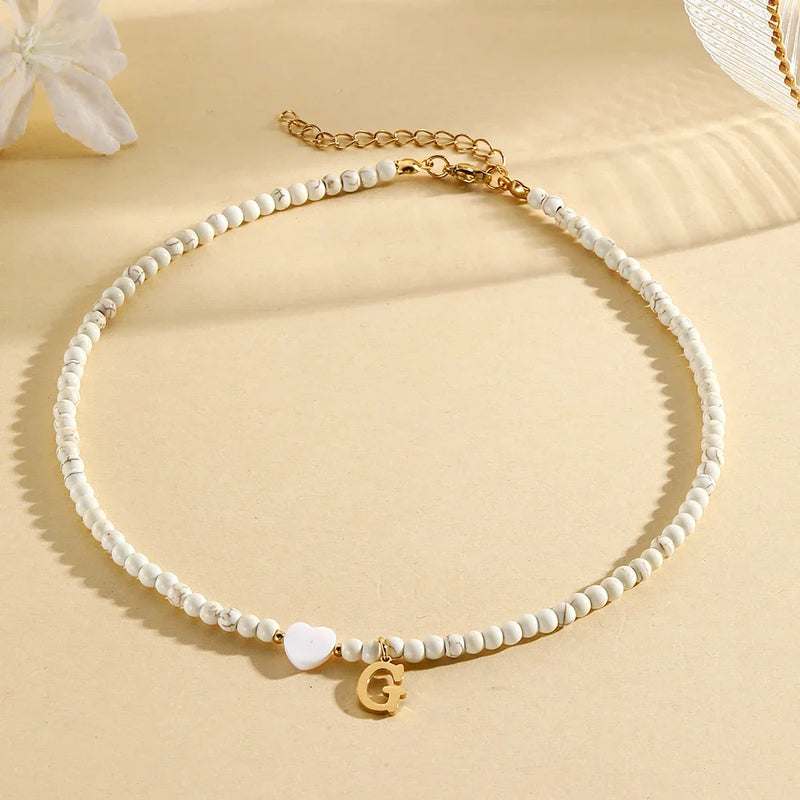 heart-shaped shell necklace
