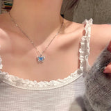Blue Crystal Necklace