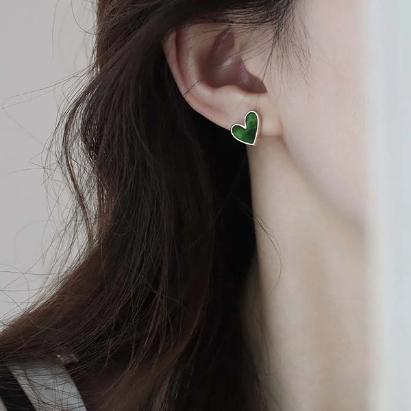Heart Stud Earrings
