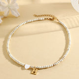 heart-shaped shell necklace