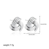 Gold Plated Geometric Stud Earrings