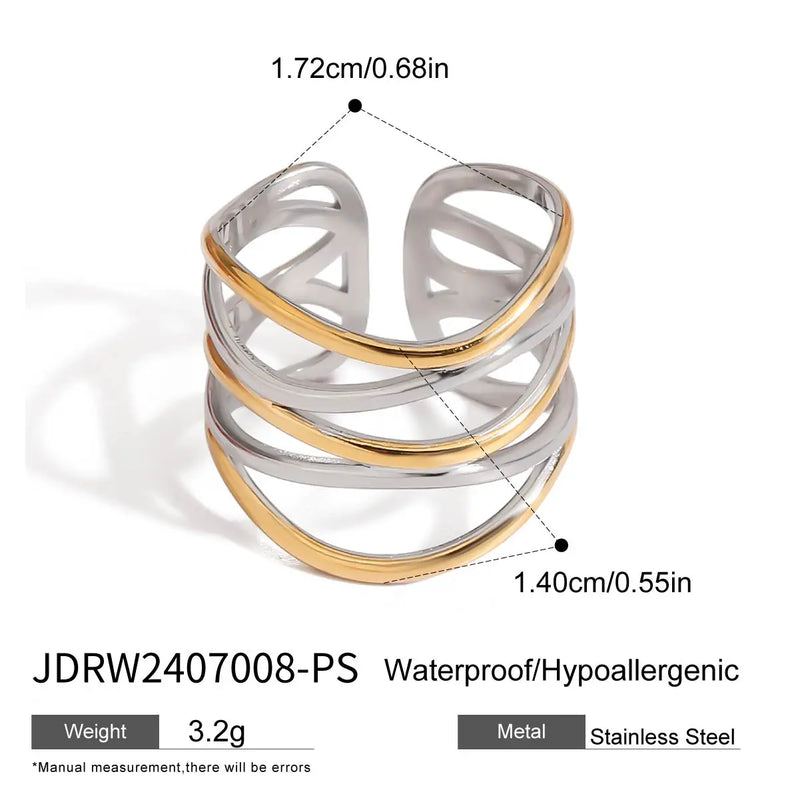 18K Plated Opening Ring