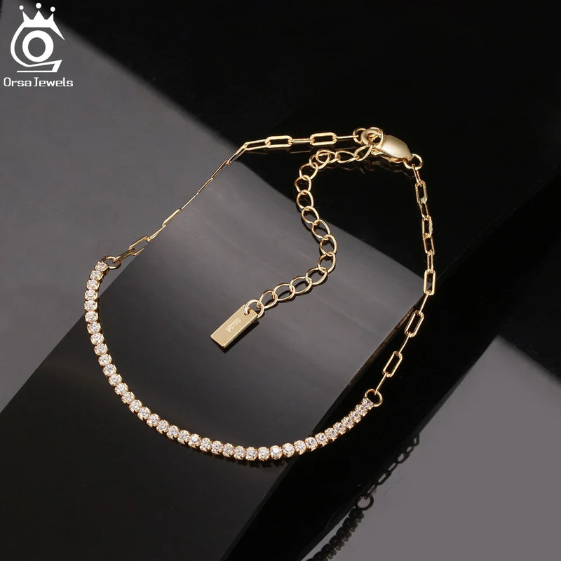 14K Gold Plated Tennis Bracelet